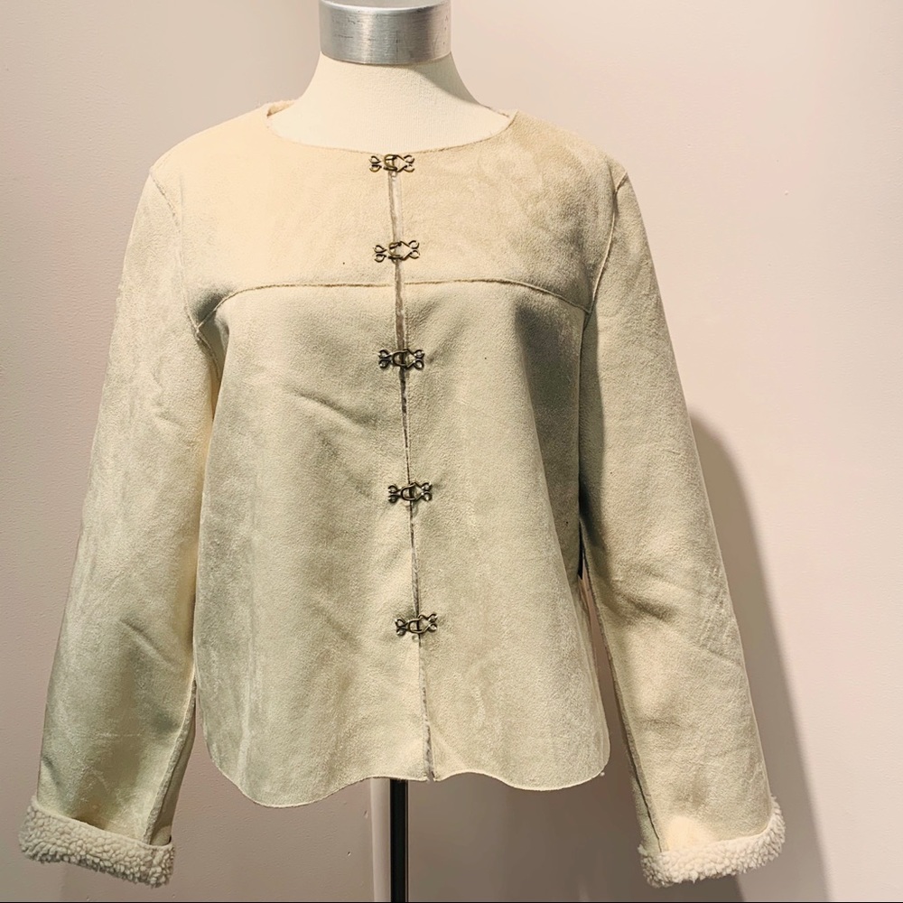 Cream Suede Jkt